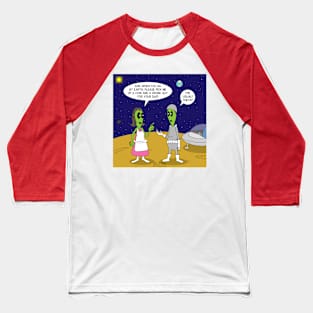 Alien Shopping Baseball T-Shirt